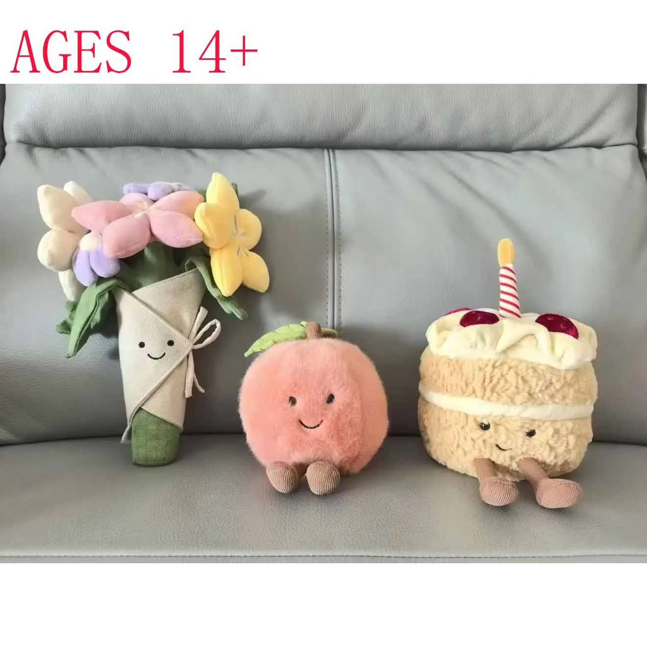 Nuevo 31cm Jelly and Cat Series etiqueta juguete de peluche relleno conejo muñeca compañero de sueño muñeco de peluche regalo de Pascua regalo de fiesta S S S
