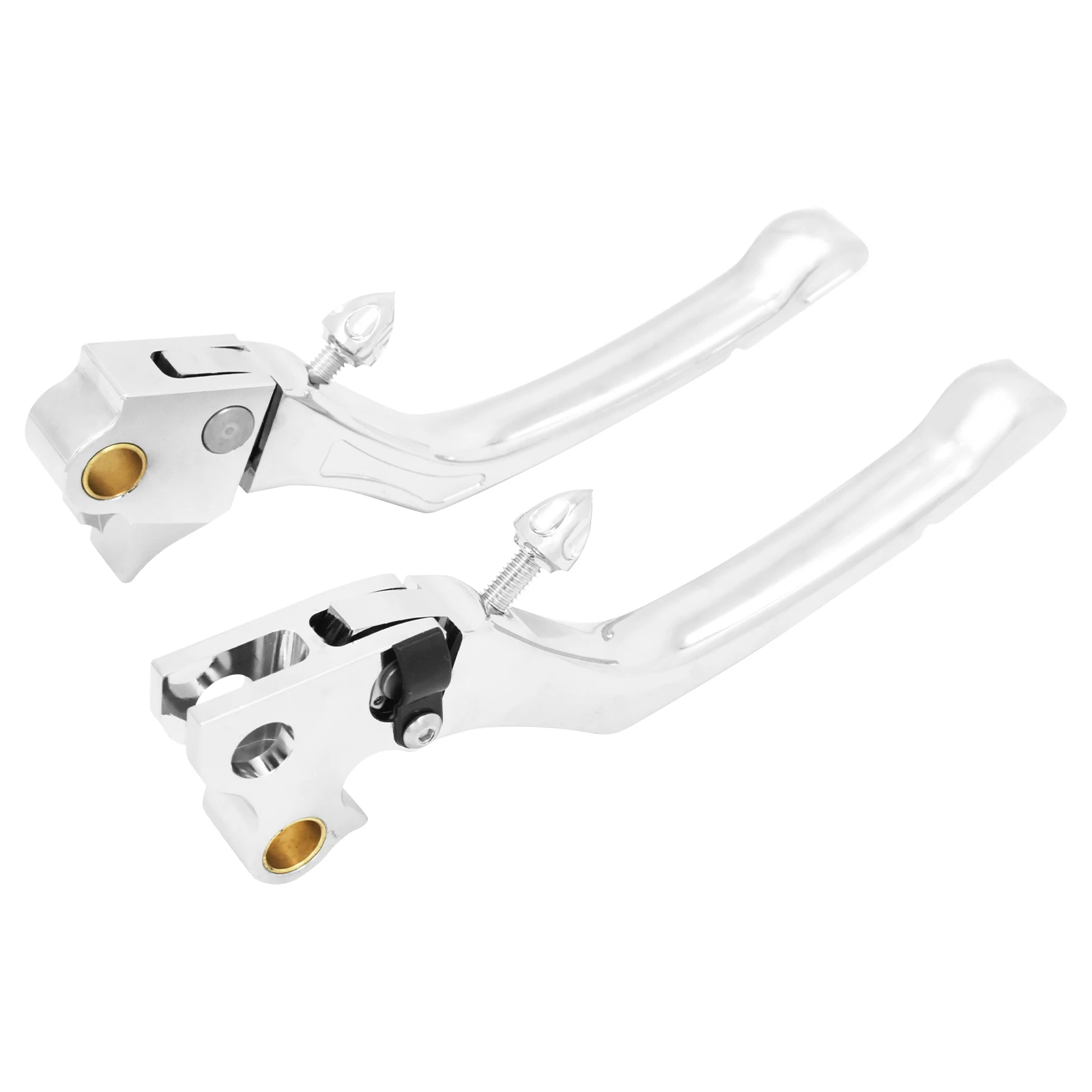 Motorcycle Brake Clutch Lever Chrome Adjustable For Harley Sportster XL 1200 883 Dyna Touring Road King Street Glide Softail FL