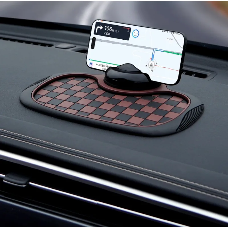 Multi Functional Anti Slip Pad For Center Console License Plate Parking Storage Ornament Phone Holders Adsorbent Store Interior