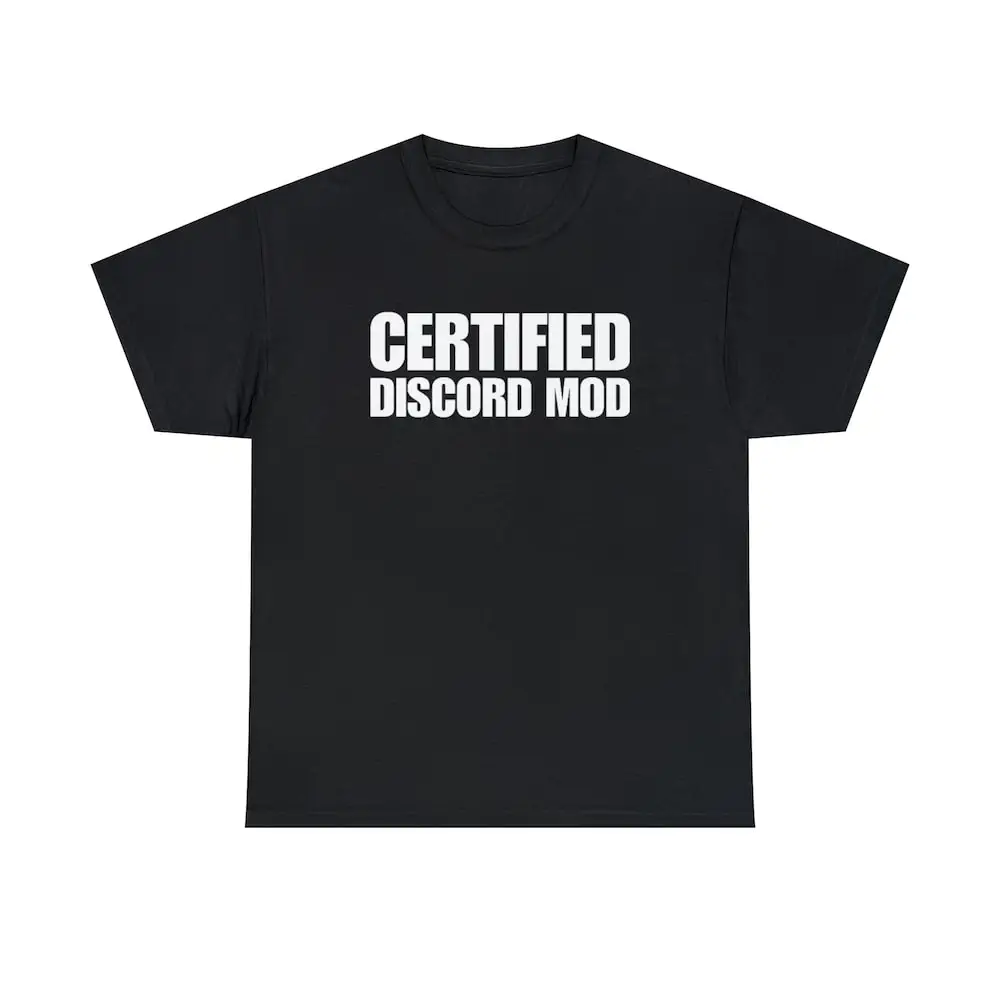 Certified Discord Mod Sweat T Shirt Funny Meme