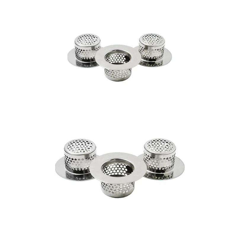 

A25F-Bathtub Drain Cover, Bathroom Sink Strainer, Drain Hair Catcher For Bathtub Laundry Utility Sink, (3-Pack)
