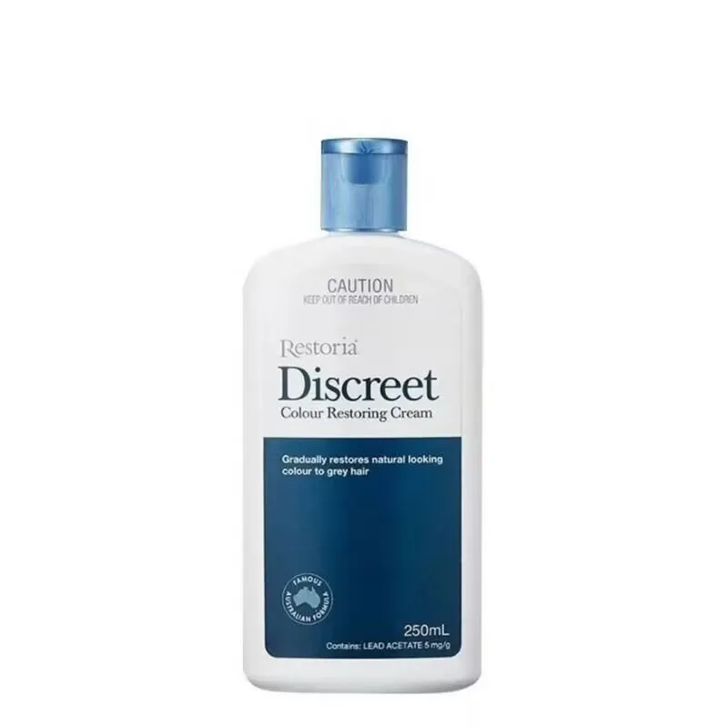 New Original Restoria Discreet Colour Restoring Shampoo Care 250ml Reduce Grey Hair for Men and Women