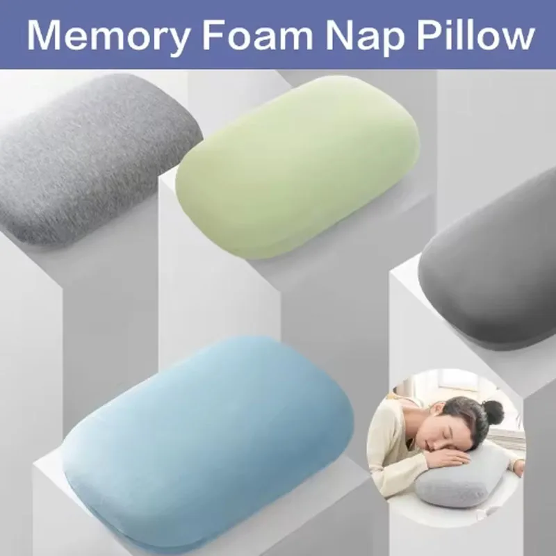 Multifunktionales Nackenkissen aus Memory-Schaum, langsamer Rückprall, weiches Reisekissen, Massage-Nickerchenkissen zum Schlafen der Halsgesundheit