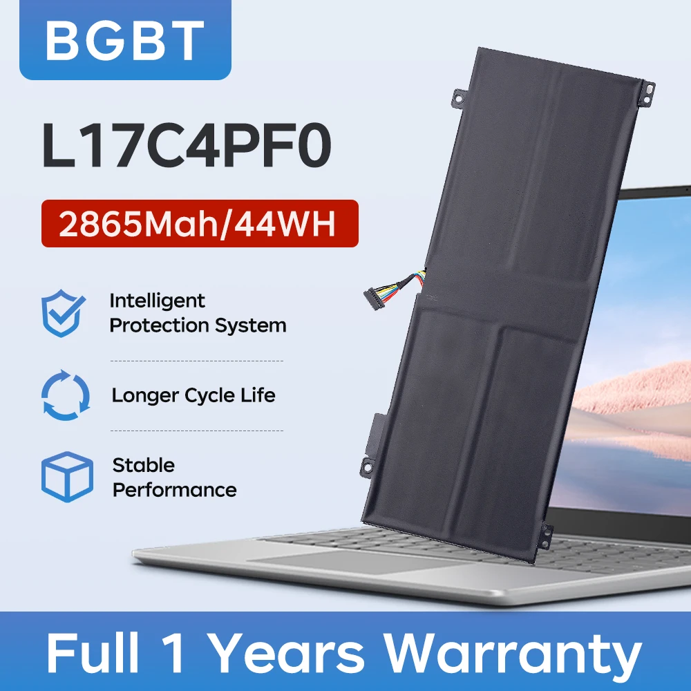 BGBT L17M4PF0 L17C4PF0 Laptop Battery for Lenovo IdeaPad S530-13IWL Xiaoxin Air 13 13IML 2019 7.68V 45Wh Replacement Battery