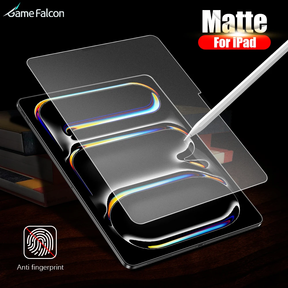 Matte Tempered Glass Screen Protector For Ipad Air 11 5 4 M2 Mini 6 Pro 13 M4 12.9 10 9 10th 9th Generation 10.2 2024 Paper Film