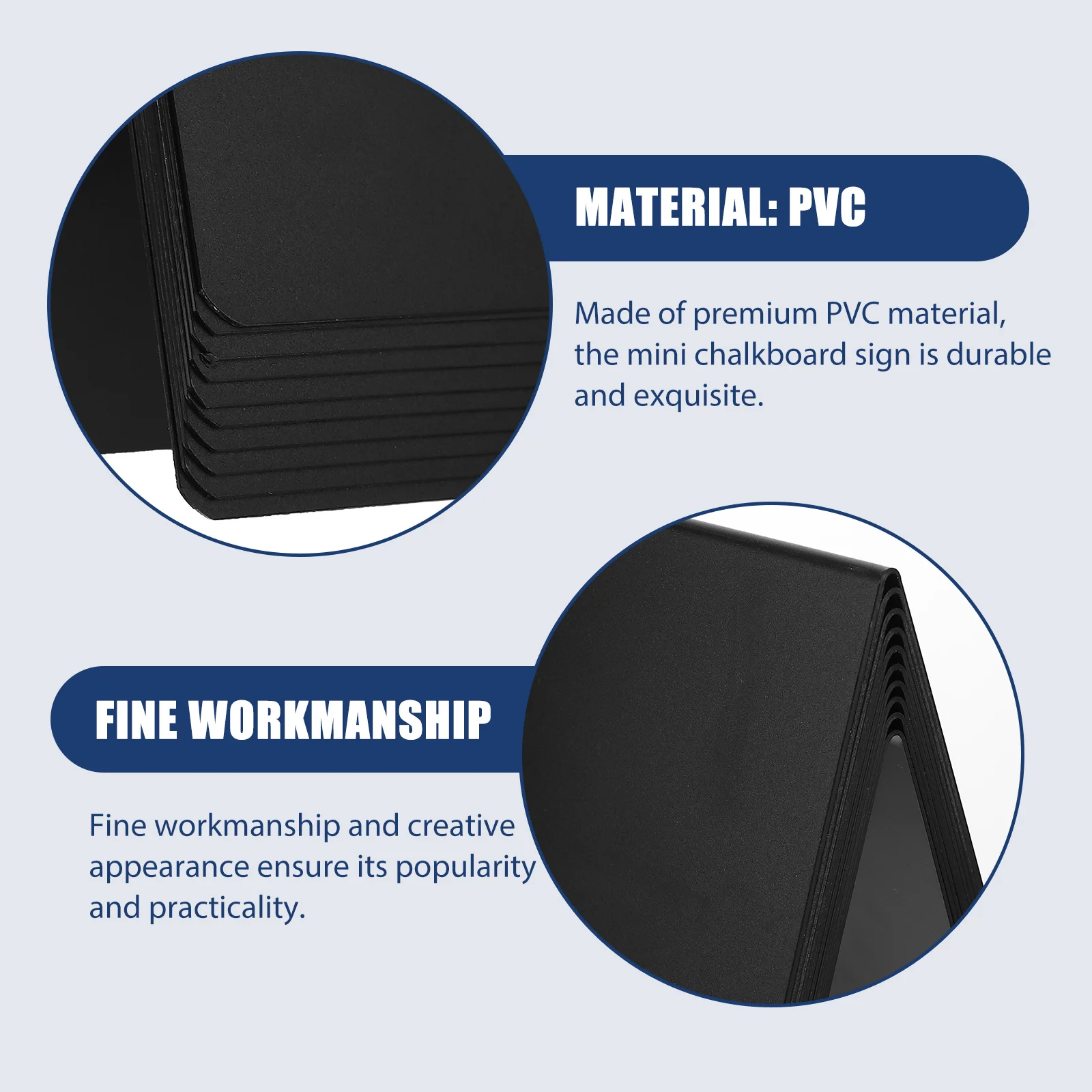 10 Pcs Label Mini Chalkboard Labels Tabletop Signs Pvc Party Message Blackboards Writing for Food