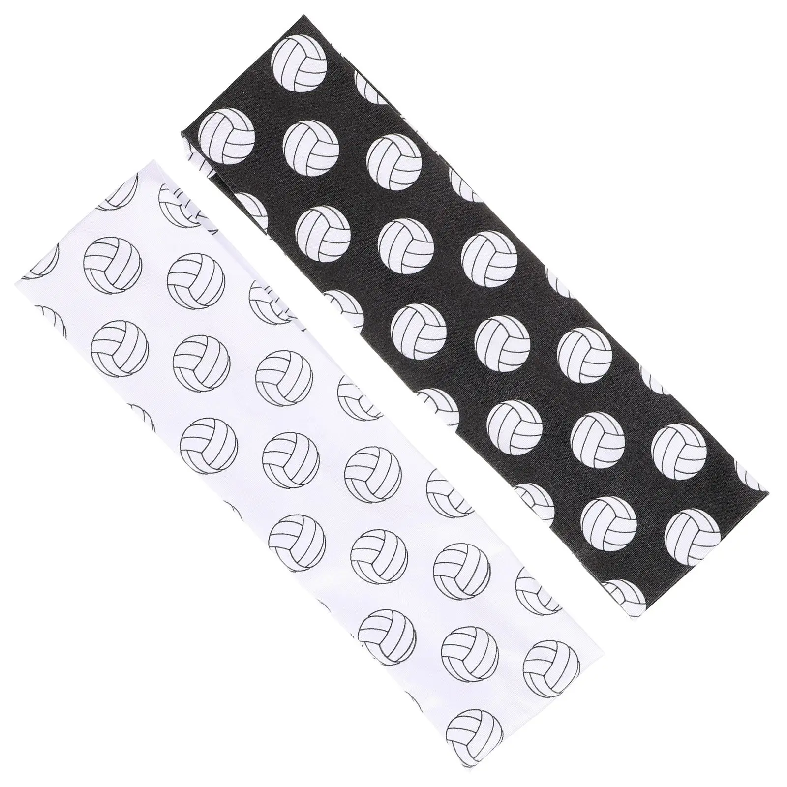 

2Pcs Volleyball Headbands Elastic Sweatbands for Men Women Sports Fitness Gym Running Yoga Golf Exercise Anti-Sweat Band