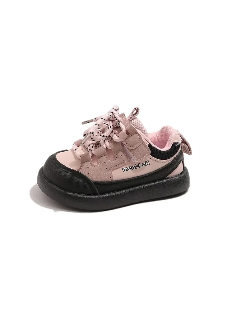 Toddler Outdoor Casual Sneakers, Sturdy Toe Cap Design Shoes, Adjustable Velcro Light Non Slip Footwear for Baby Daily Walking view 6