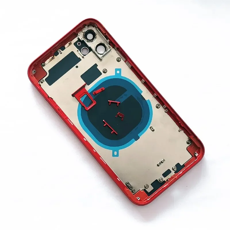 Rear Housing For iPhone 11 Backshell With Battery Cover Glass+Middle Frame Chassis +SIM Card Tray+Side Keys+Adhesives+Tool Kits