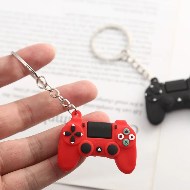 Simple TV Game Player KeyChain for Women Men Joystick Machine KeyChain Keyring Car Bag Key Holder Jewelry Decoration Wholesale