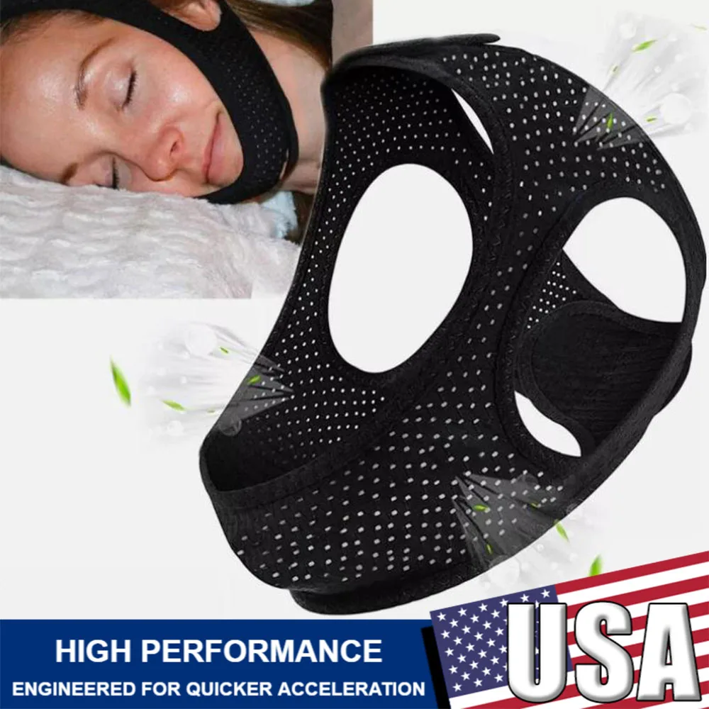 

Anti Snor Chin Belt Strap Stop Sleep Snoring Apnea Belt Jaw Support Rest Anti-noise Men Women Lower Face Lifting Protector Belt