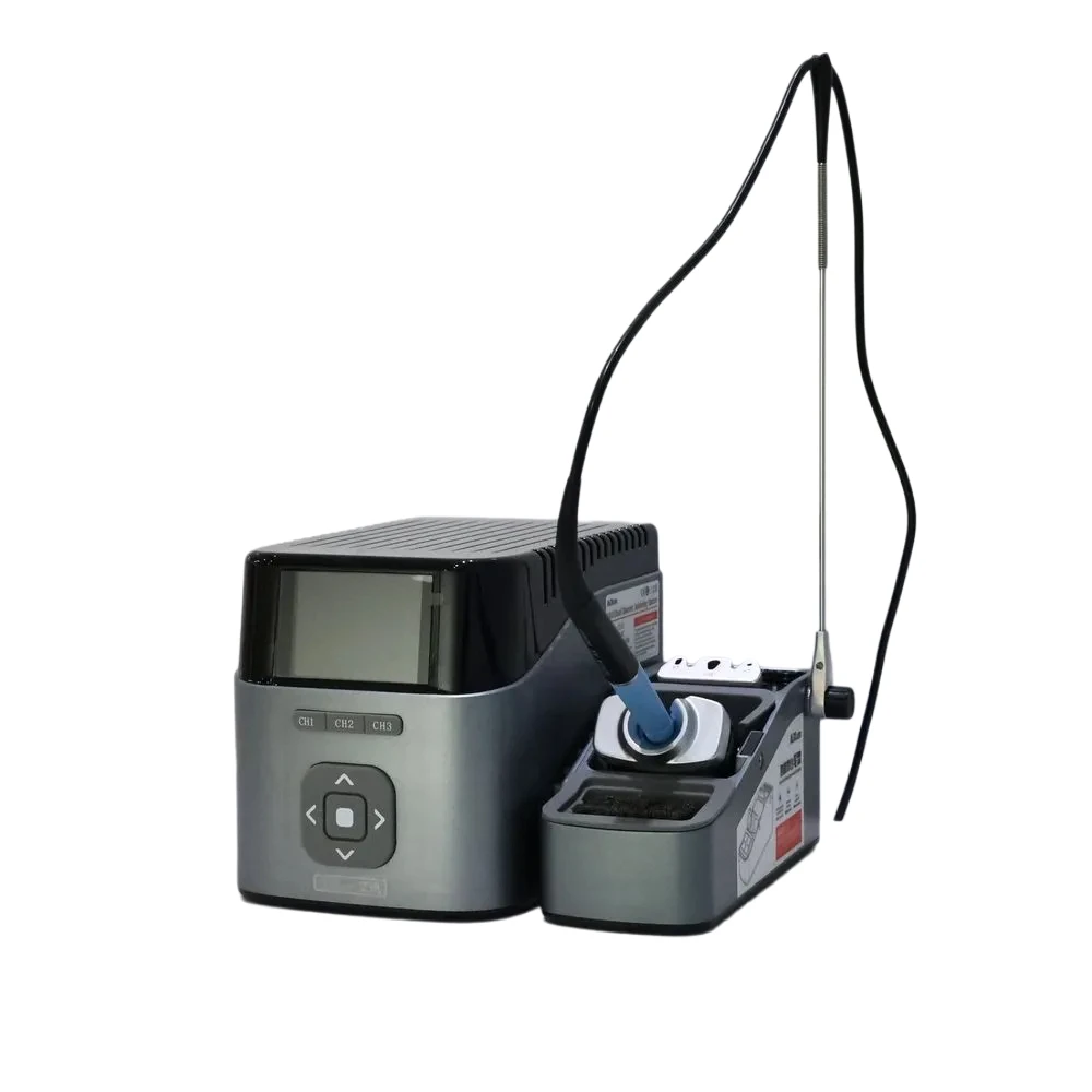 AIXUN T410 Station de soudage intelligente double canal 100W 2s Heat-Up JBC Compatible pour la réparation de PCB/BGA/SMT