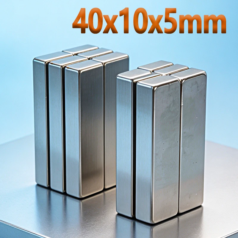 N35 NdfeB 40x10x5mm Magnet 5-50pcs 40*10*5mm Accessory Neodymium Magnet Fridge Magnets Square Shape Permanent Magnetic Imanes