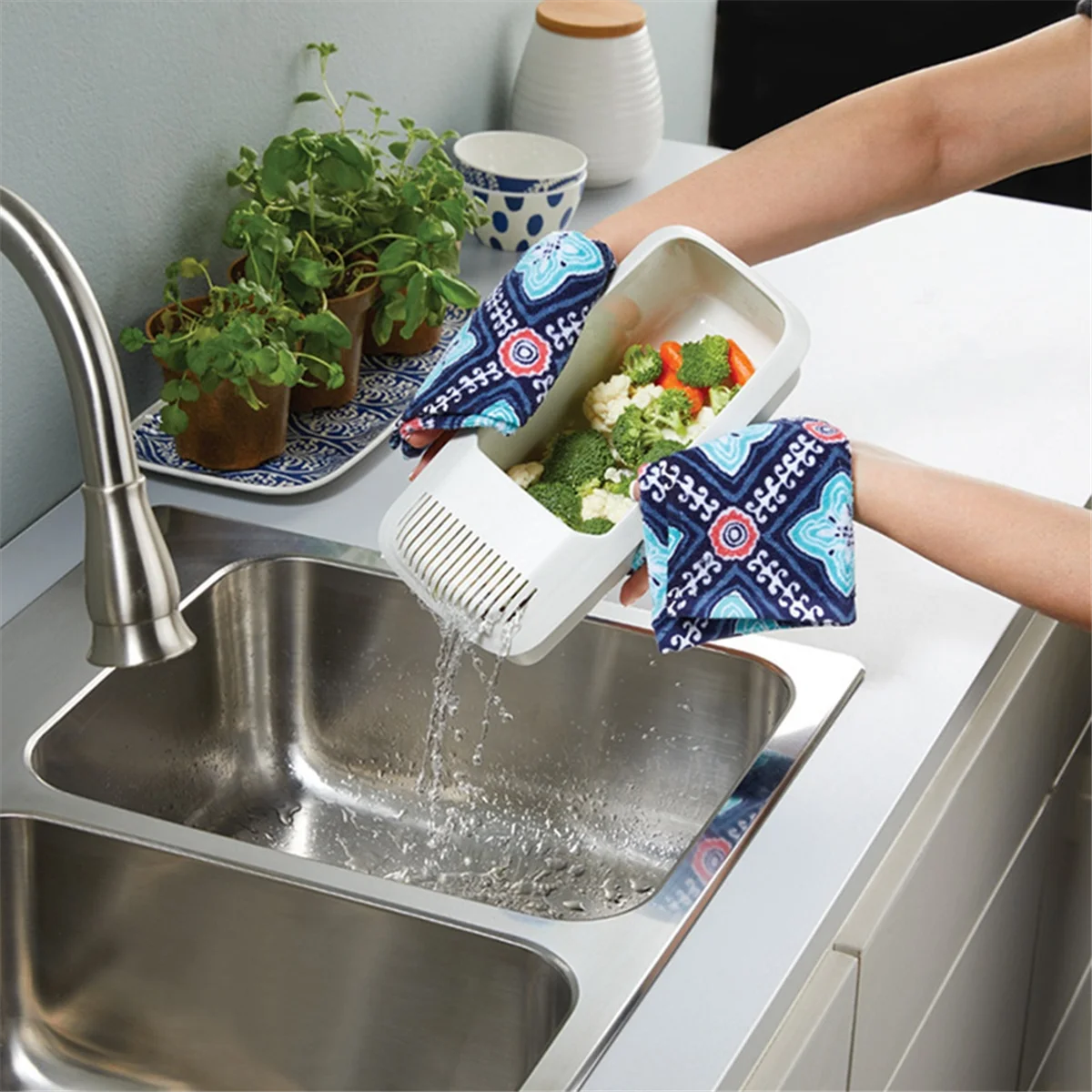 2PCS Microwave Pasta Cooker Microwaveable Spaghetti Cooker Pasta Boxes Storage Box Steamer for Cooking Vegetables/Noodle