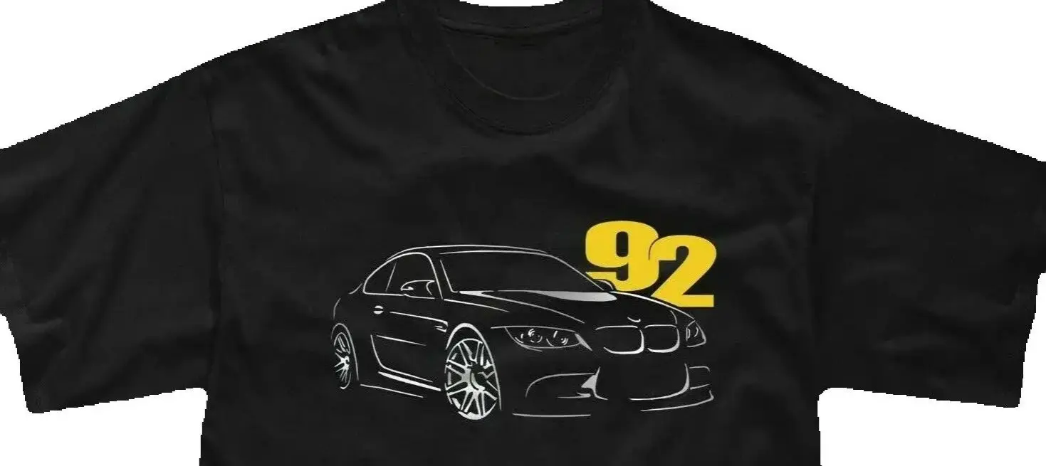 

Designed for E92 Fans M3 330 328 335 325 318 Car T-Shirt Summer Cotton Short Sleeve O-Neck Men's T Shirt New S-3XL