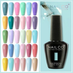 NAILCO 15ml Gel Nail Polish Spring Colors Vernis Semi Permanent UV Varnish Hybrid Nails Art Gel Manicure Design Top Base Varnish