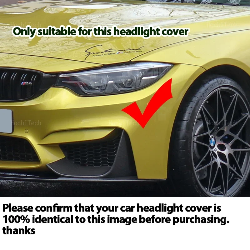 Car Transparent Housing Front Headlights Lens Shell Cover Glass Lampshade For BMW 4 Series M4 F32 F33 F36 F80 F82 facelift 17-20