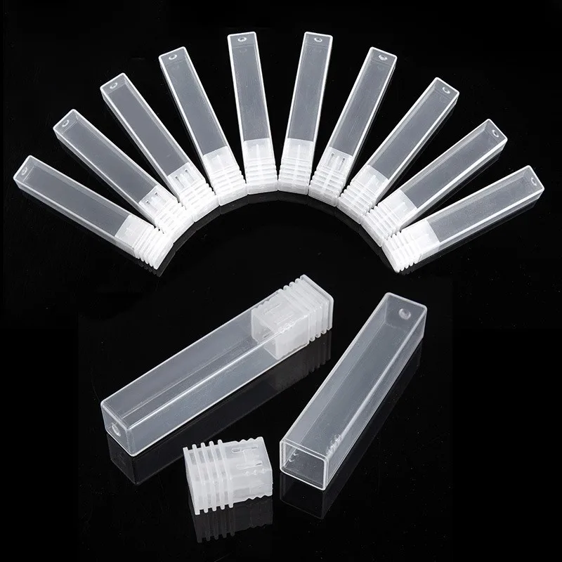 1/5pcs Nail Drill Bits Empty Storage Box Holder Stand Display Container Manicure Accessories Bits Set Acrylic Cover Tools