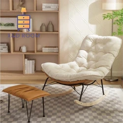 X&D Living Room Rocking Chair Luxury Balcony Home Leisure Sofa Armchair Lazy Sofa Modern Honeycomb Adult Chair Lounge Furniture