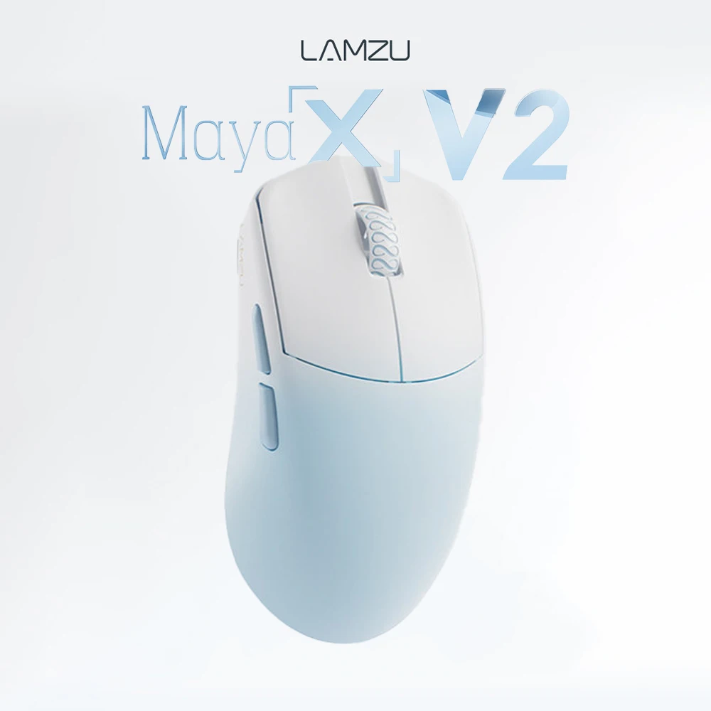 LAMZU Maya X V2 8K Wireless Gaming Mouse 8K Polling Rate PAW NEXT Nordic 54LM20 Low Latency 47g Lightweight Gaming Accessories
