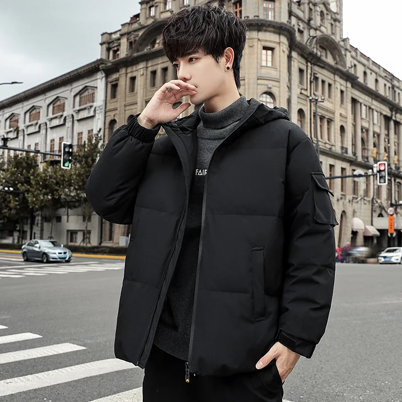 

Winter Outdoor Leisure Windproof Breathable Warm Down Jacket Fashionable and Stylish Loose and Comfortable with A Hat Jacket