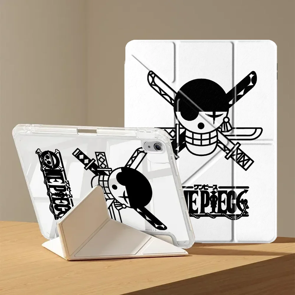 With Pen Slot Cover Tablet Case For Samsung Galaxy Tab A9 Plus A8 S8 S7 FE S10 Lite S9 Plus A11 Ones P-Piece Luffy Logo