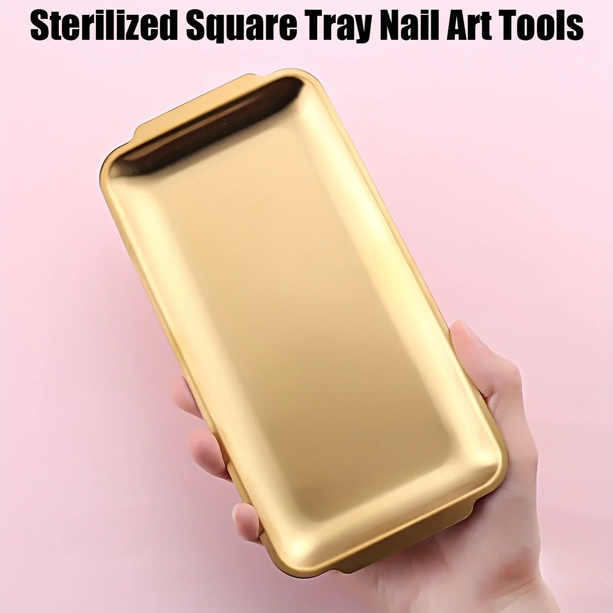 Square storage tray, multi-purpose nail tool storage tray, nail clipper tray, nail studio desktop tool storage tray,