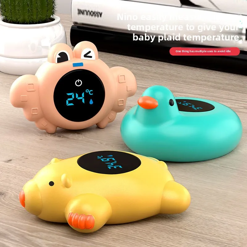 New Baby Bath Thermometer Floating Digital Water Temp Tester LED Display Cartoon Safety Temperature Meter