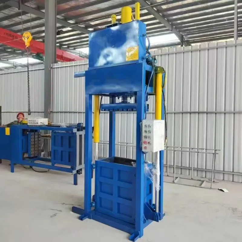 Professional Hydraulic Baler with Multi Chamber Capability for Packaging Industry Safety Vertical Baling Machine Customized