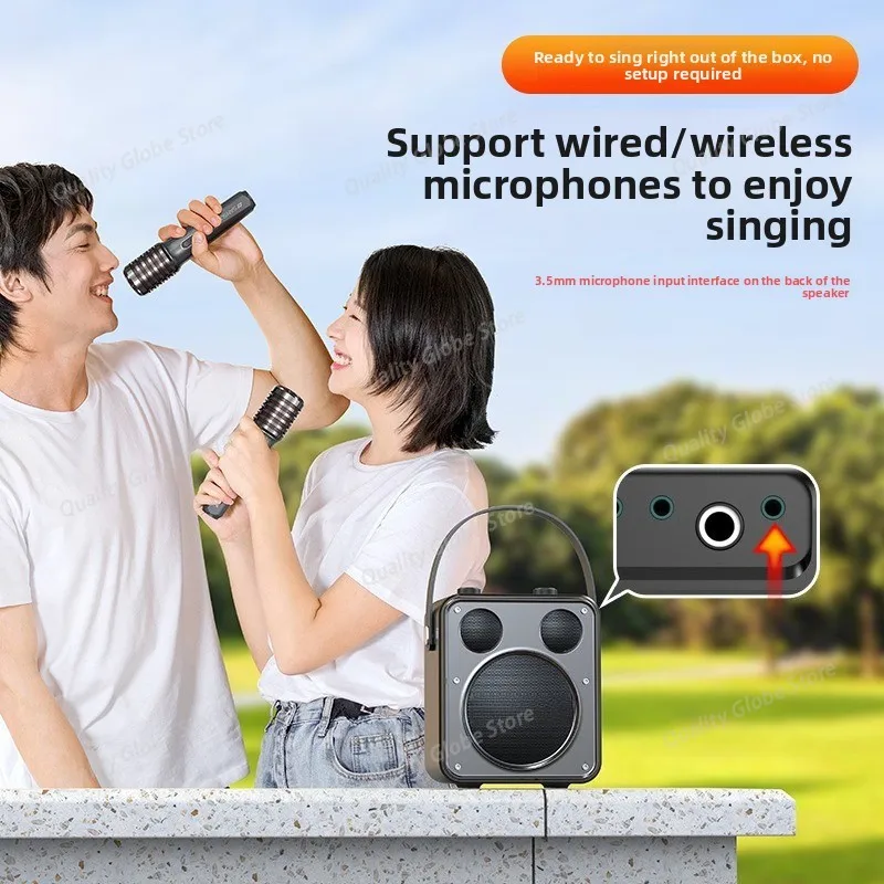 Audio D71 Bluetooth Karaoke Audio Outdoor Singer Home Small Square Dance Speaker with Microphone bluetooth speakers jbl speaker view 4