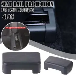 Rear Seat Slide Rail Protection Plug for Tesla MODEL Y 2019 -2022 Anti-Kick Soft Rubber Plugs Car Interior Accessor E7N3