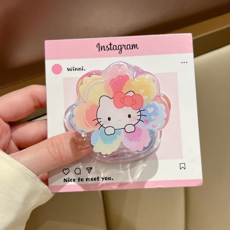 

Cute Sanrio Hello Kitty For Magsafe Magnetic Phone Griptok Grip Tok Stand For iPhone Foldable Wireless Charging Case Holder