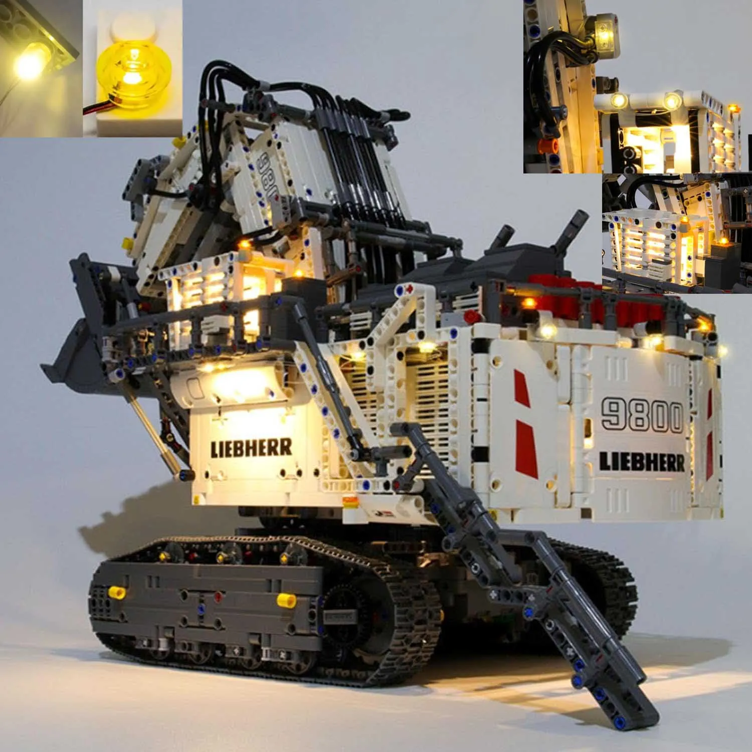 LED for LEGO Technic Excavator Liebherr R 9800 Bricks 42100 USB Lights Kit  (NOT INCLUDE LEGO Bricks)