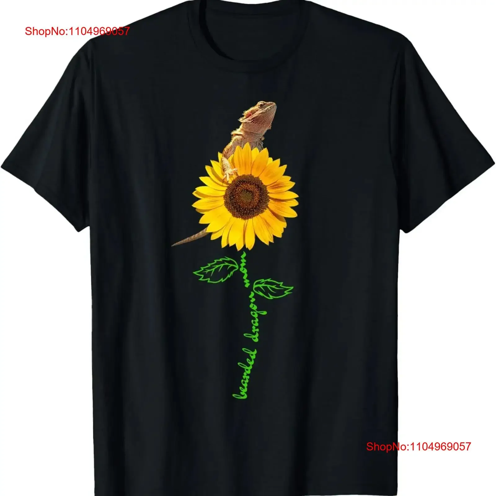 

Bearded Dragon Mom Sunflower Pogona Beardie Pet Lovers Owner T Shirt vintage Washed Breathable homme Soft designer clothes