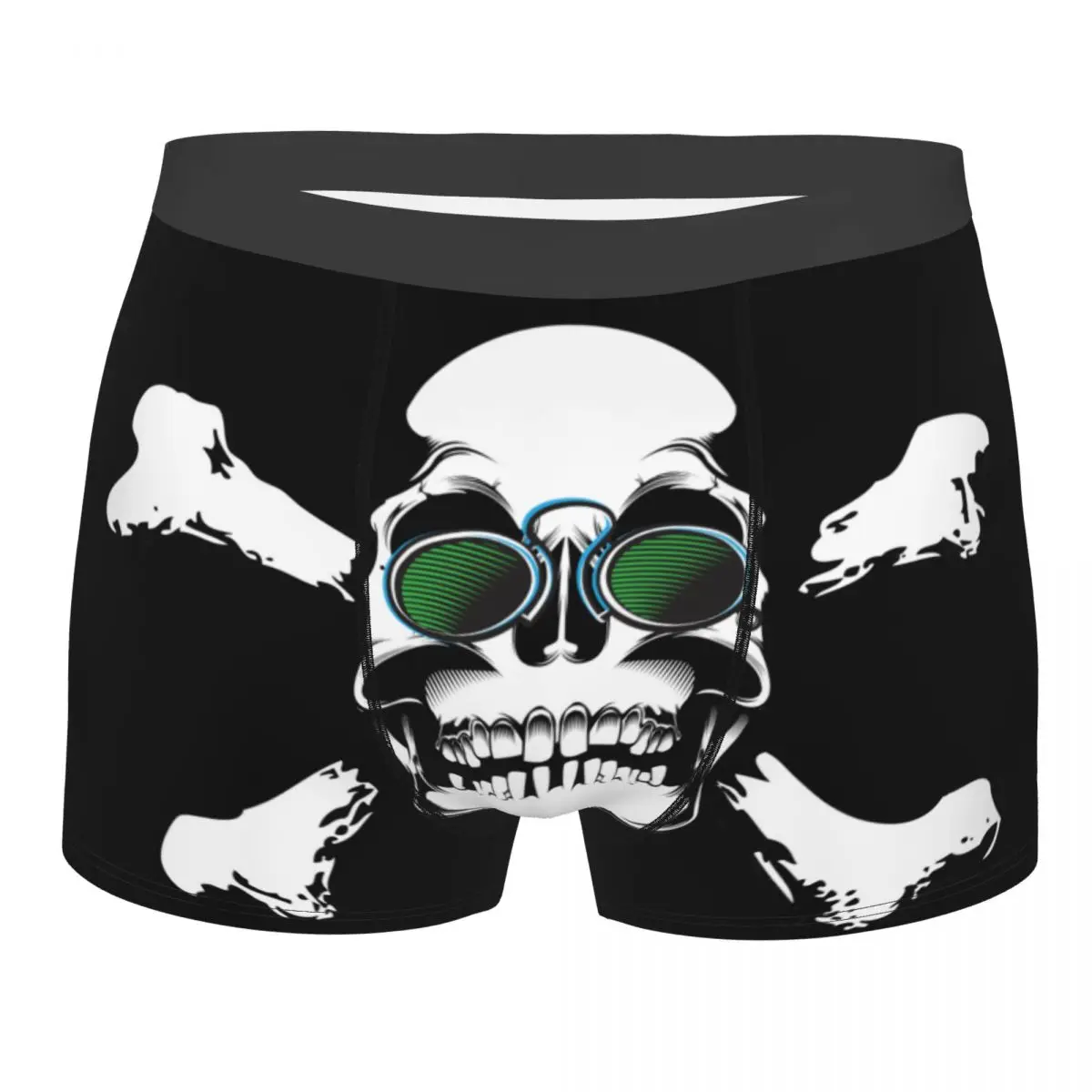 

Skull With Sunglasses Man's Boxer Briefs Underwear Mythical Fantasy Highly Breathable Birthday Gifts