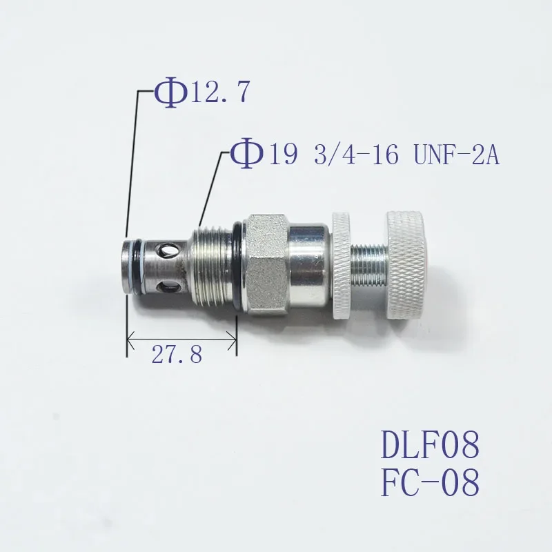 Thread insertion DLF08-00 one-way throttle valve speed control flow rate