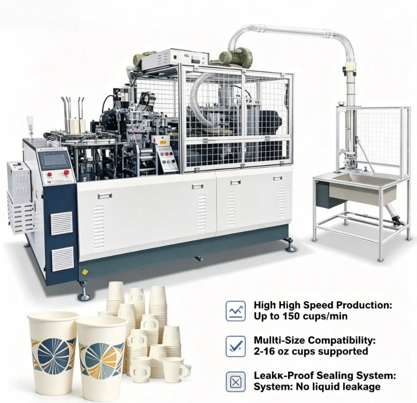 Customized Disposable Automatic Coffee Tea Paper Cup Bowl Machine Making Forming Manufacturing Machines For Small Business Ideas