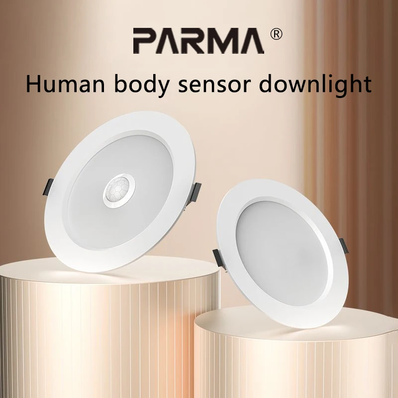 Voice-controlled induction radar spotlights, embedded LED infrared, entrance corridor, staircase, ceiling