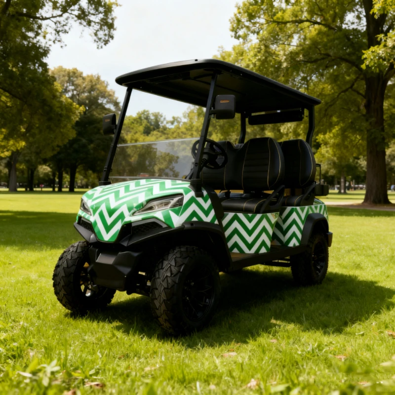 Chariot de golf tout-terrain à 4 roues motrices Conqueror Series, forte puissance 7000 W, chariot de golf personnalisé professionnel tout-Terrain