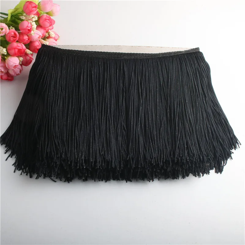 10 Yards/lot Beautiful Fringe Tassel Lace Trim for DIY Accessories Latin Stage Performance Lace Ribbon