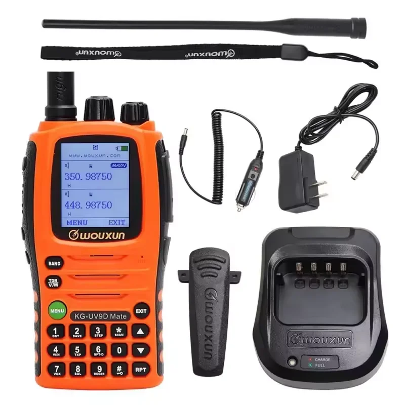 long range walkie talkie Wouxun KG-9DMate walkie-talkie scanner radio taki waki tour guide system