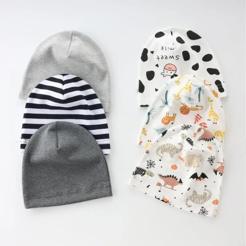 2 pezzi neonato cappello da neonato copricapo da ospedale cappello solido/modello stampato 425F