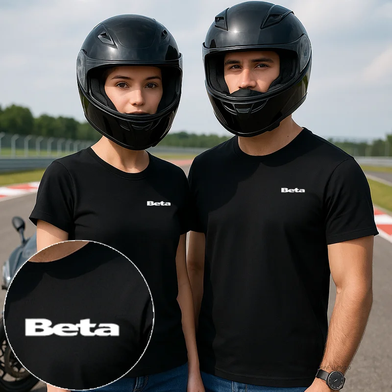

Beta Logo Motorcycles T Shirts Fashion Men Summer Short Sleeve Cotton Bultaco Man Tshirt For Beta Evo 250 300 80 Junior Senior R