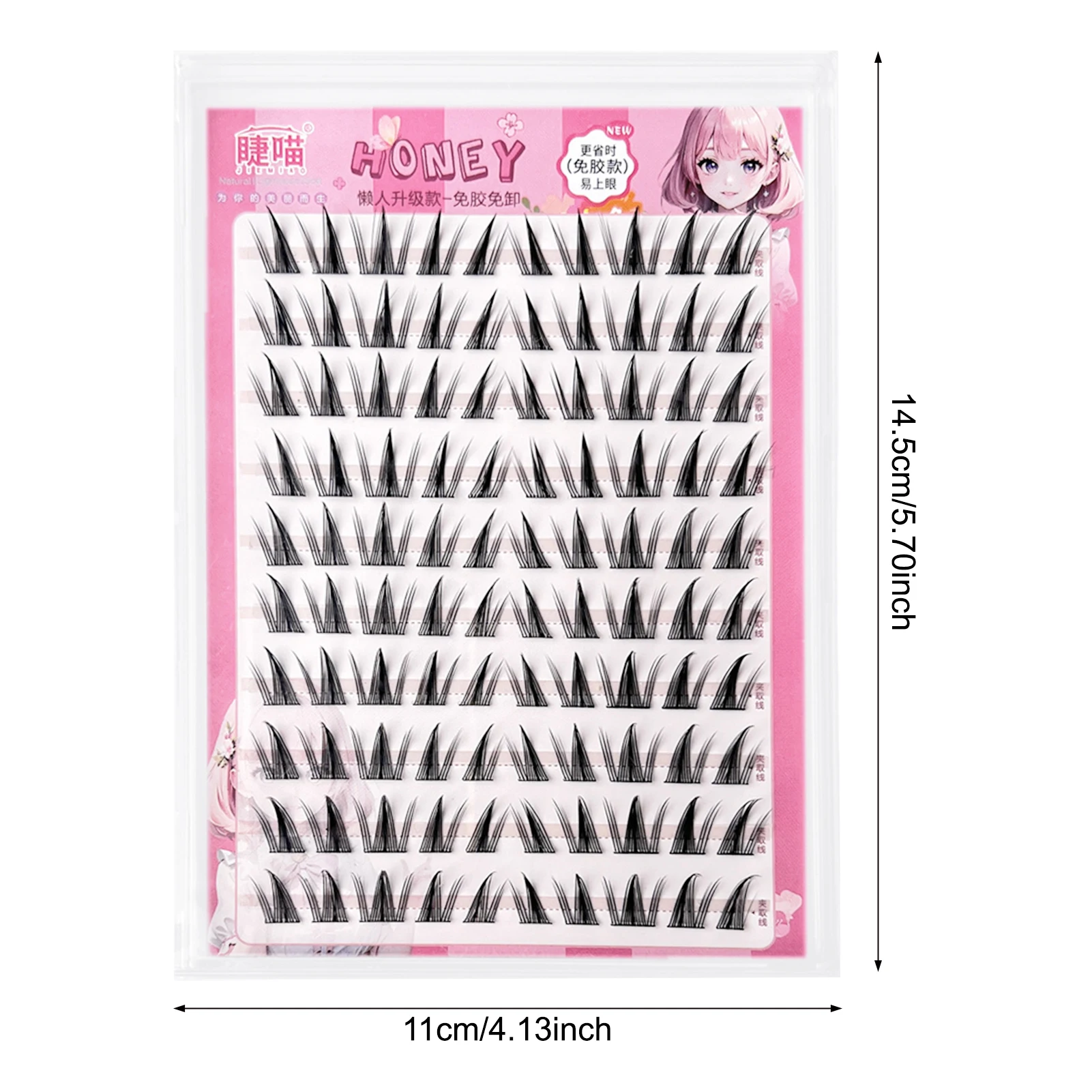 Diy curling cílios clusters extensões de cílios postiços naturais de longa duração cauda de peixe cluster cílios grossos suprimentos compõem