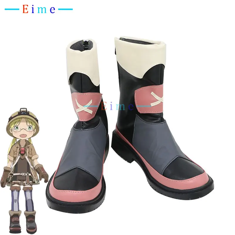 Riko Cosplay Shoes Anime Made in Abyss Cosplay Prop PU Leather Shoes Halloween Carnival Boots Custom Made