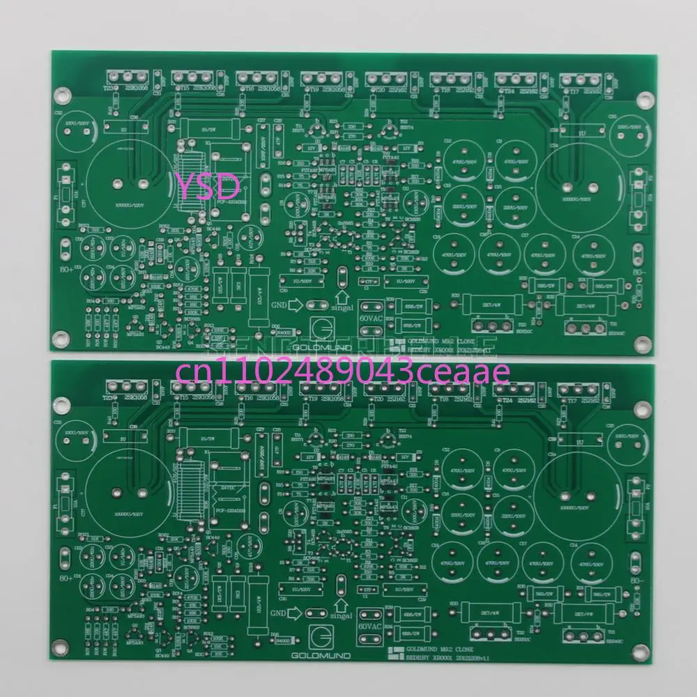 1 Pair HIFI Power Board PCB Base On GOLDMUND M9.2 (2 Channle Bare PCB )