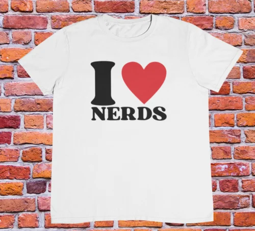 Polarshe Eu Amo Nerds T shirt Crop Top Baby Tee Meninas Verão Algodão Curto Manga Curta Mulheres T-shirt Personalizado T-shirt Presente