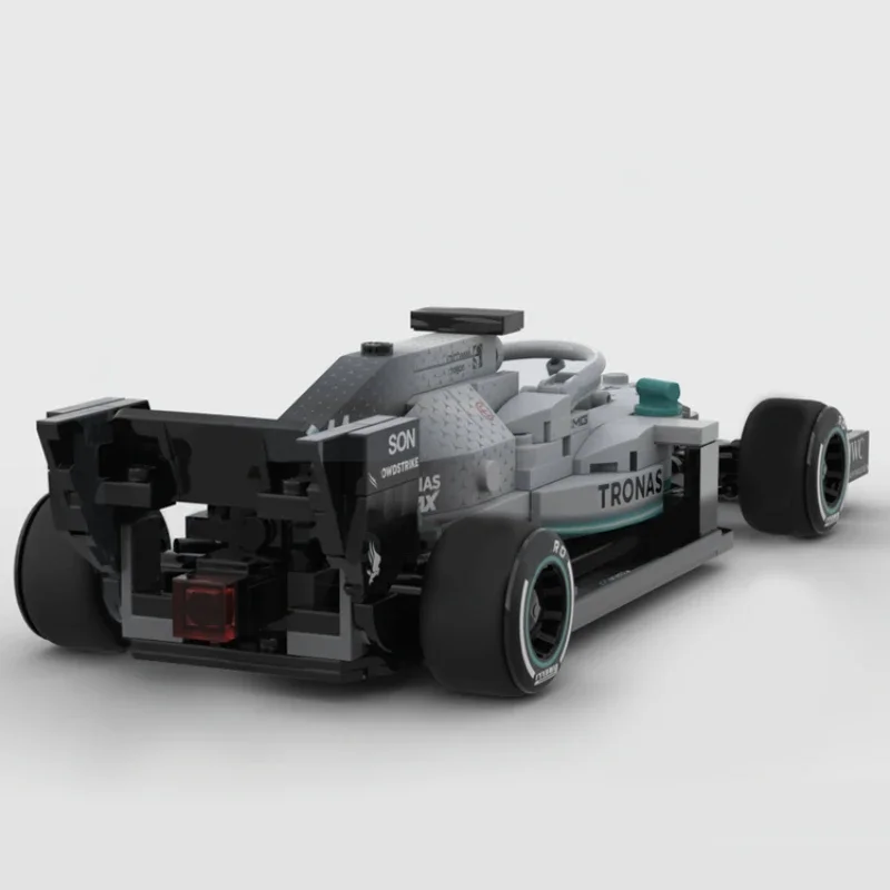 Impresionantes ladrillos de velocidad de hiporcar AMR 8 Stud, bloques de supercoche de carreras, edificio personalizado, moc, pantalla única, klocki