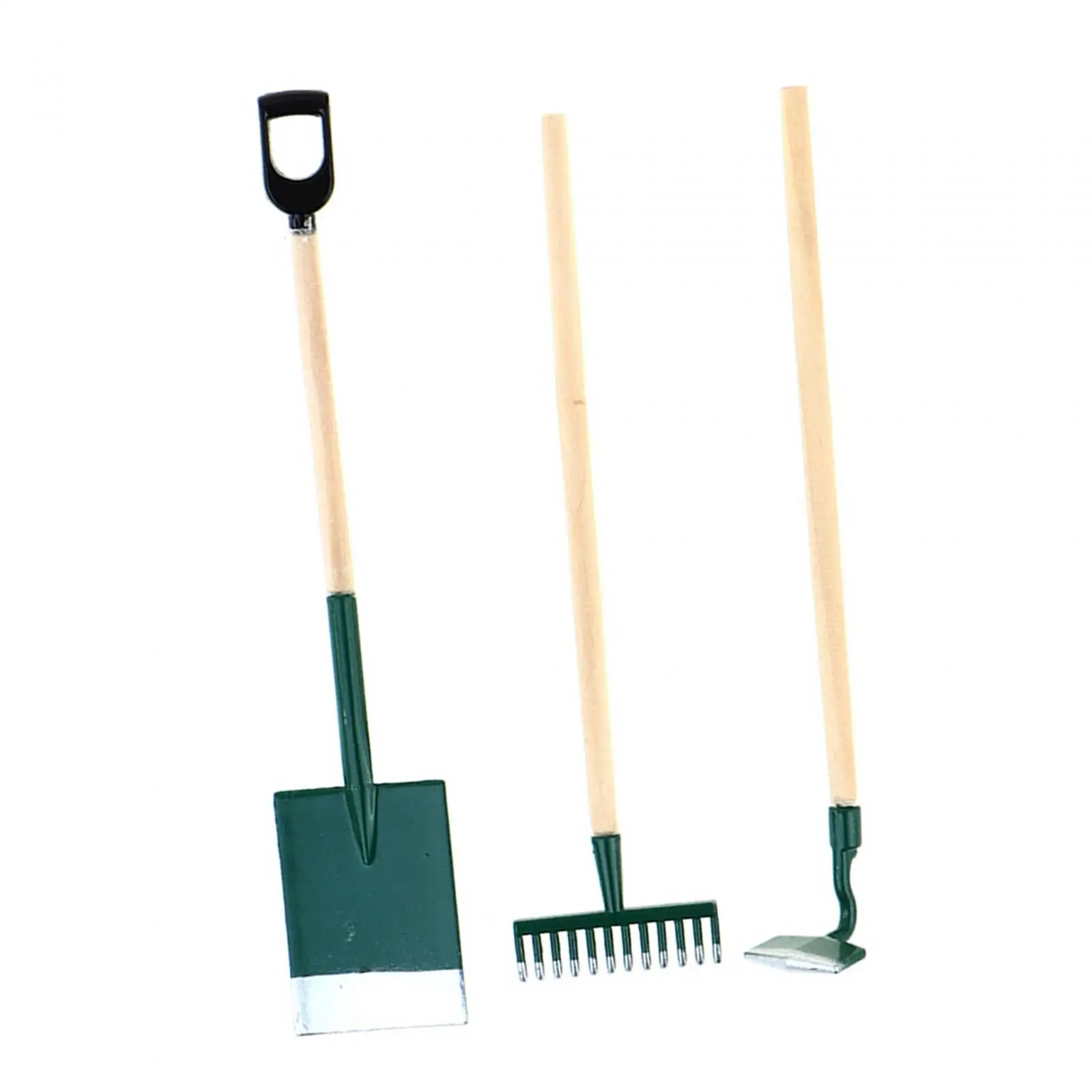 Outils de jardinage pour maison de poupée 1/12, 3 pièces, accessoires de jardin miniatures pour maison de poupée