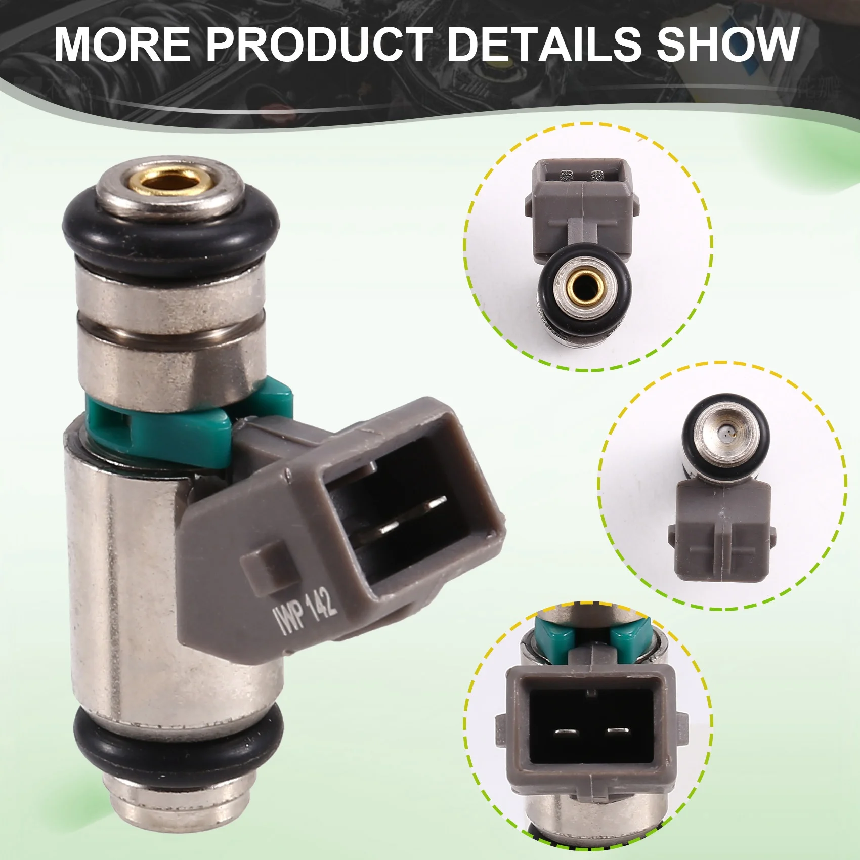 ABQB-Fuel Injector Nozzles 4Pcs Set For Renault Clio Laguna Megane Seat VW Skoda IWP142 8200128959